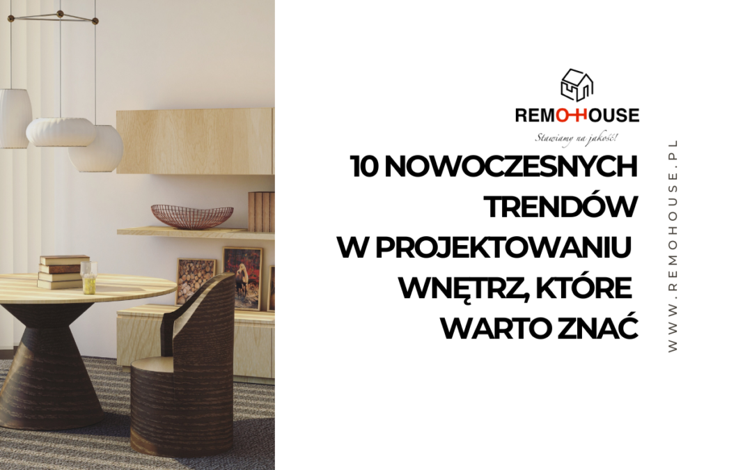 trendy projektowanie wnętrz